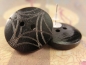 Preview: Gravur Knopf Ohrringe Holz Natur Button